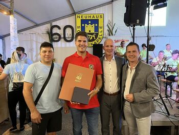 V Suhi na avstrijskem Koroškem obeležili 25 let sodelovanja z Občino Brežice in godbo iz Loč