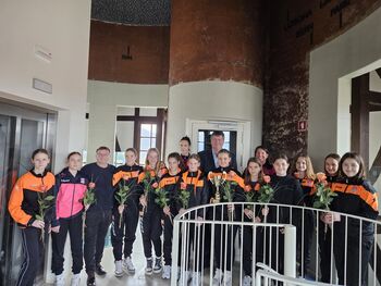 Nogometašice na sprejemu pri županu