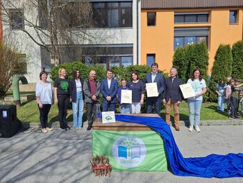 Slavnostni podpis Ekolistine na OŠ dr. Jožeta Toporišiča Dobova