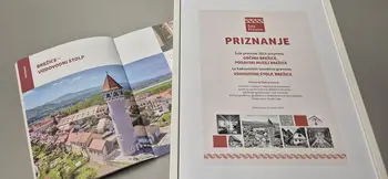 Občina Brežice in Posavski muzej Brežice prejemnika priznanja Šole prenove za kakovostno prenovo Vodovodnega stolpa