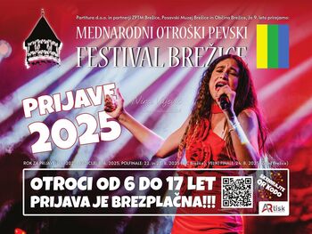 Mednarodni otroški pevski festival Brežice vabi k prijavi