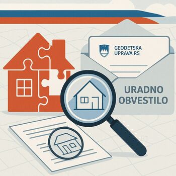 Obvestilo lastnikom nepremičnin z nepopolnimi podatki v evidencah Geodetske uprave RS