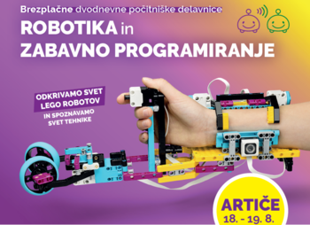 Brezplačni delavnici Lego robotike za otroke na OŠ Artiče