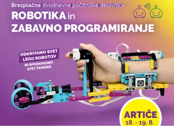 Brezplačni delavnici Lego robotike za otroke na OŠ Artiče