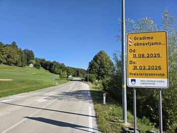 Obvestilo o popolni zapori državne in občinskih cest pod gradom Mokrice