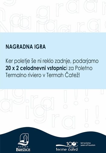 Splošni pogoji in pravila nagradne igre - 100 let turizma!
