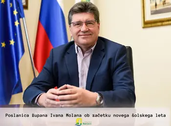 Poslanica župana Ivana Molana ob začetku novega šolskega leta