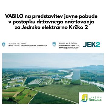 Vabilo na predstavitev javne pobude v postopku državnega načrtovanja za Jedrsko elektrarno Krško 2