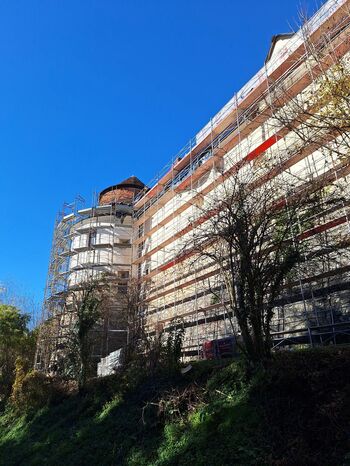 Občina Brežice obnavlja jugozahodni stolp brežiškega gradu