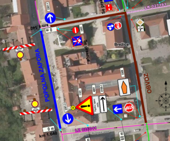 Obvestilo o daljši popolni zapori dela ceste v starem mestnem jedru