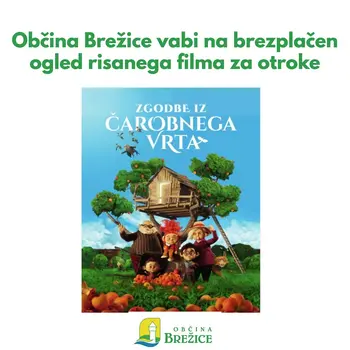 Občina Brežice vabi otroke (v spremstvu) na brezplačen ogled risanega filma Zgodbe iz čarobnega vrta