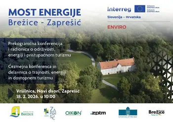 VABILO: V okviru čezmejne konference »Most energije« tudi izobraževalna delavnica o trajnostnem turizmu
