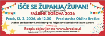 JAVNI KADROVSKI RAZPIS za delovno mesto: ŽUPAN / ŽUPANJA OBČINE (mandat 2026–2030)