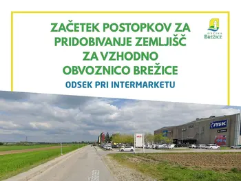 Direkcija Republike Slovenije za infrastrukturo začela s postopki pridobivanja zemljišč za vzhodno obvoznico Brežice