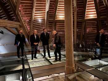 Zaključena obnova jugozahodnega stolpa brežiškega gradu – stolp sedaj dostopen tudi gibalno oviranim obiskovalcem