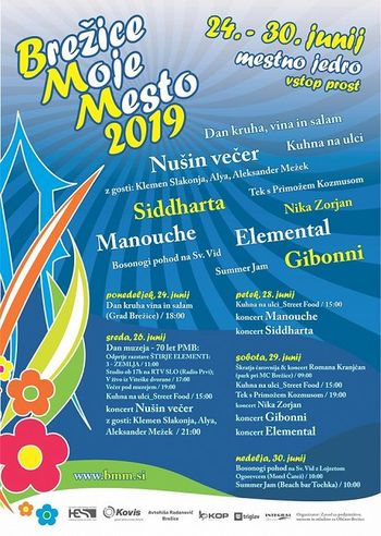 Zapora cest v času festivala Brežice, moje mesto 2019