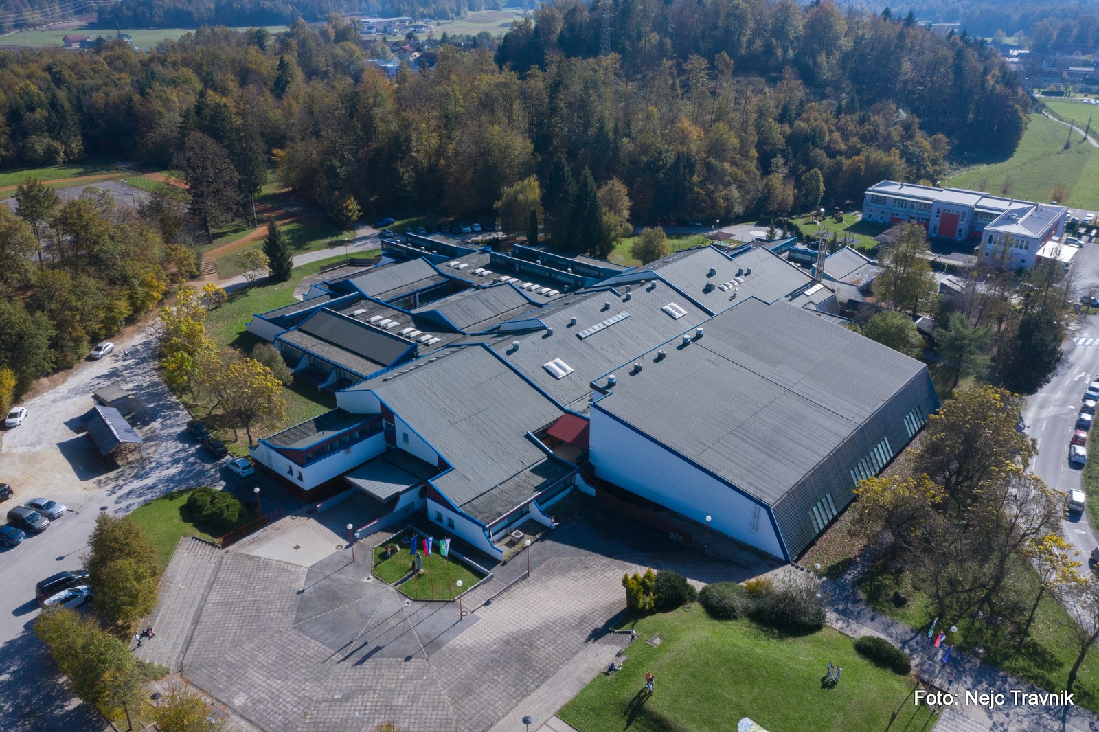 Pogled na šolo iz zraka