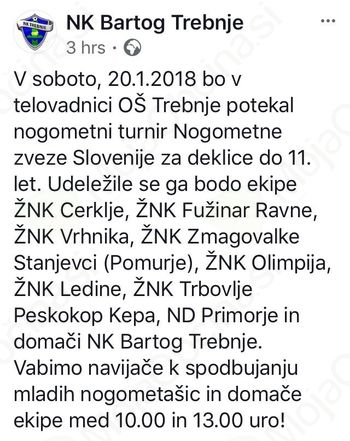 Turnir najboljših slovenskih nogometašic v Trebnjem