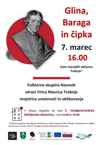 Vabljeni na odprtje razstave Glina, Baraga in čipka in 2. brezplačno klekljarsko delavnico