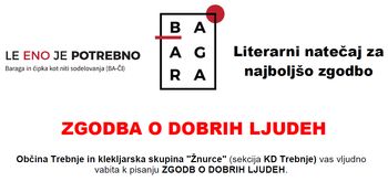 Literarni natečaj Zgodba o dobrih ljudeh odprt le še do 30. aprila - pohitite z oddajo vaše zgodbe