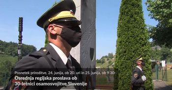 Vabljeni k ogledu posnetka OSREDNJE REGIJSKE PRIREDITVE OB 30-LETNICI OSAMOSVOJITVE SLOVENIJE