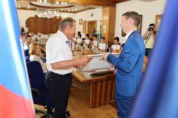 SPREJEM ROKOMETAŠEV PRI ŽUPANU