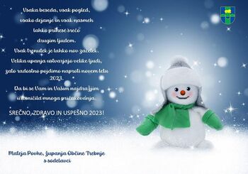 VOŠČILO ŽUPANJE OBČINE TREBNJE OB PRIHAJAJOČIH PRAZNIKIH VOŠČILO ŽUPANJE OBČINE TREBNJE OB PRIHAJAJOČIH PRAZNIKIH