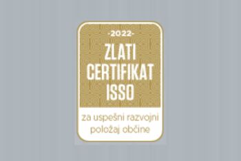 OBČINA TREBNJE PREJEMNICA ZLATEGA ISSO CERTIFIKATA RAZVOJNE ODLIČNOSTI ZA LETO 2023