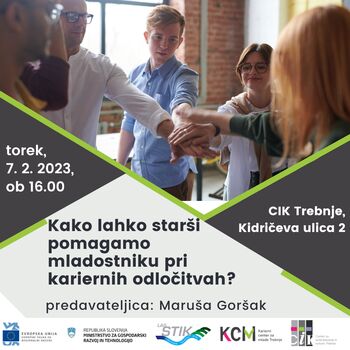 KAKO LAHKO STARŠI POMAGAMO MLADOSTNIKU PRI KARIERNIH ODLOČITVAH?