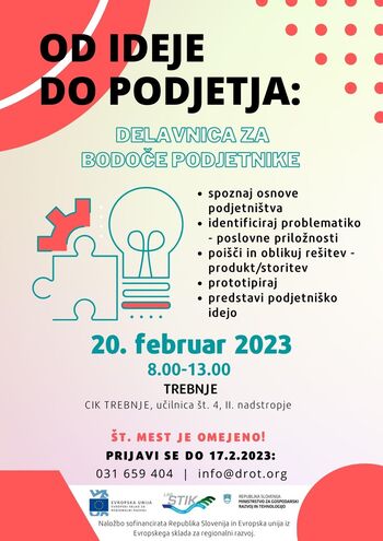 DELAVNICA ZA BODOČE PODJETNIKE