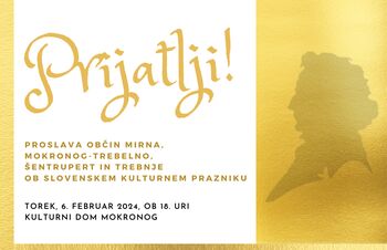 PROSLAVA OB SLOVENSKEM KULTURNEM PRAZNIKU