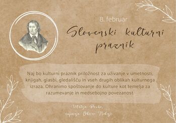 OB SLOVENSKEM KULTURNEM PRAZNIKU