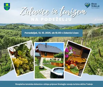 BREZPLAČNA DELAVNICA: ZIDANICE IN TURIZEM NA PODEŽELJU