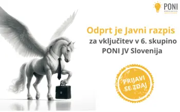 JAVNI RAZPIS ZA VKLJUČITEV V 6. SKUPINO PROJEKTA PONI JV SLOVENIJA