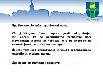 Občankam in občanom ob dnevu boja proti okupatorju