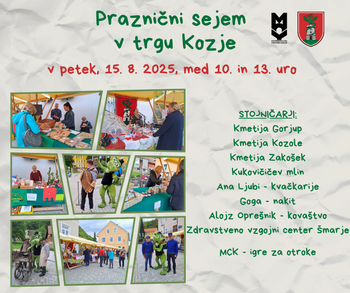 PRAZNIČNI SEJEM V TRGU KOZJE