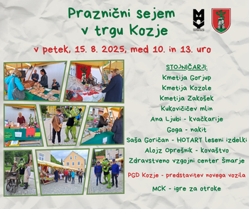 PRAZNIČNI SEJEM V TRGU KOZJE