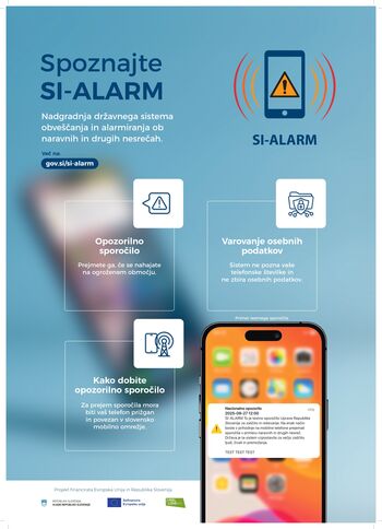 TESTIRANJE SISTEMA SI-ALARM V SOBOTO, 27. 9. 2025 OB 12. URI