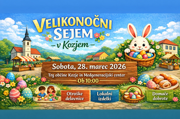 VELIKONOČNI SEJEM z Ansamblom Hmelbojsi in velikonočnim zajčkom!