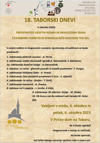 18. TABORSKI DNEVI - DEKD