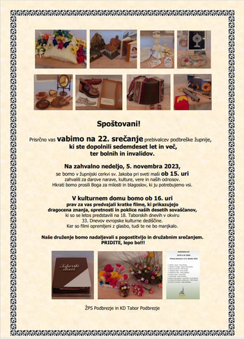 22. SREČANJE STAREJŠIH