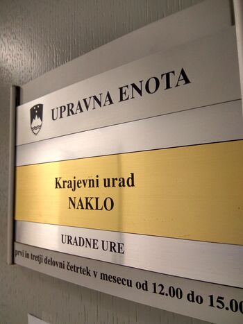 OBVESTILO O ZAČASNEM ZAPRTJU KRAJEVNEGA URADA NAKLO - 15.2.2024