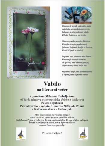 LITERARNI VEČER 8. PESNIŠKE ZBIRKE