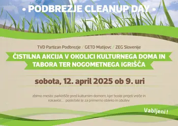 POMLADANSKA ČISTILNA AKCIJA - PODBREZJE CLEAN UP DAY 2025