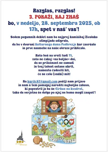 3. POKAŽI KAJ ZNAŠ