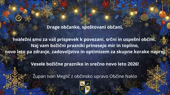 VESEL BOŽIČ IN SREČNO NOVO LETO 2026
