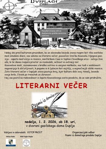 LITERARNI VEČER ''PESMI IZ DOMAČEGA PREDALA''