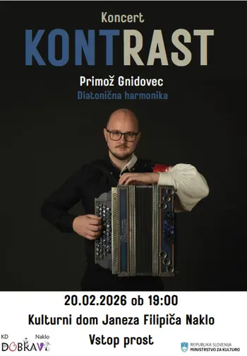 KONCERT PRIMOŽA GNIDOVCA NA DIATONIČNI HARMONIKI