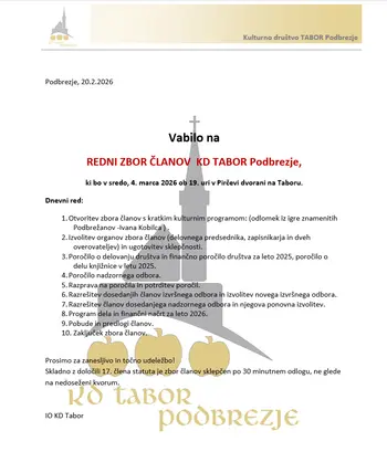 REDNI ZBOR ČLANOV