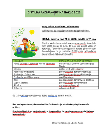 ČISTILNA AKCIJA V OBČINI